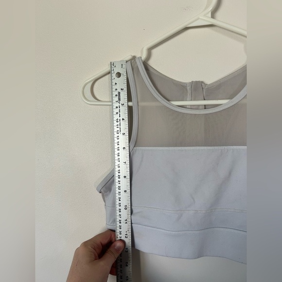 ZYIA Active Sports Bra Womens All Star One More Rep Mesh High Neck White Small - Picture 2 of 5